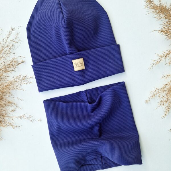 Czapka prążkowana BLUEBERRY - różne fasony