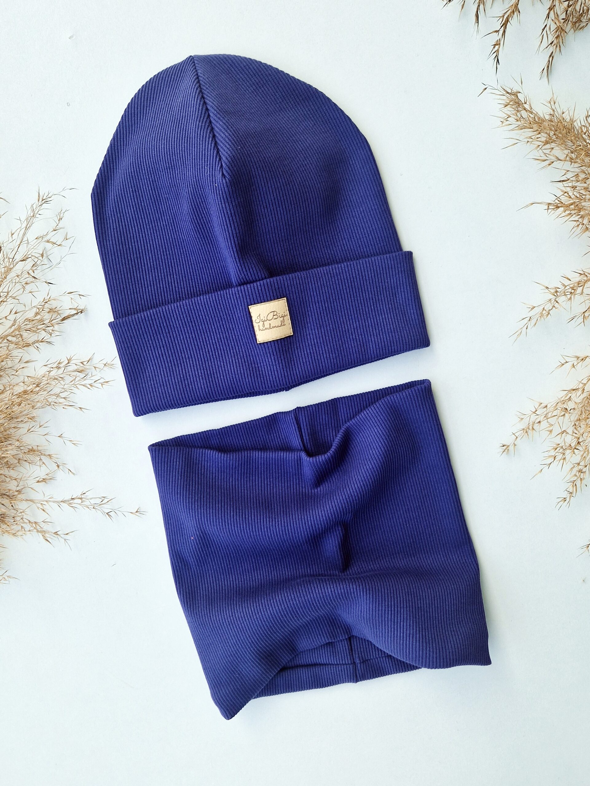 Czapka prążkowana BLUEBERRY - różne fasony