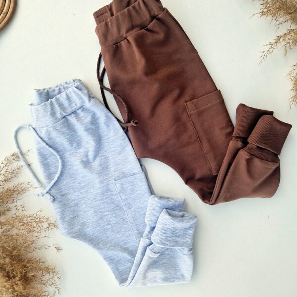 SPODNIE bojówki BASIC KOLORY dłuższy ściągacz