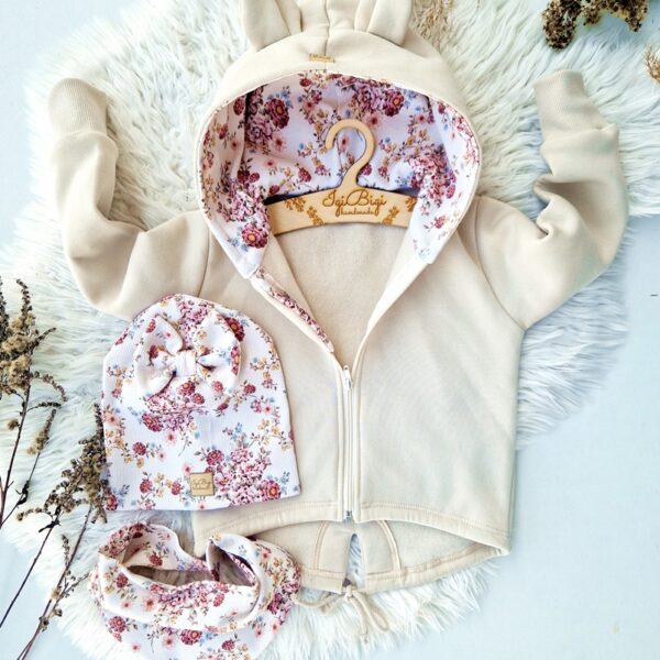 BLUZO-PARKA jansy beż ENGLISH BLOSSOM