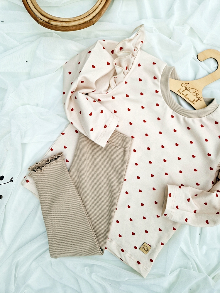 KOMPLET dziewczęcy DŁUGI WYPRZEDAŻ