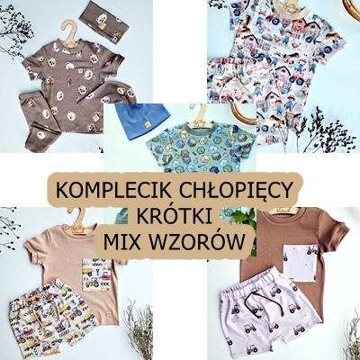 KOMPLET chłopięcy letni WYPRZEDAŻ