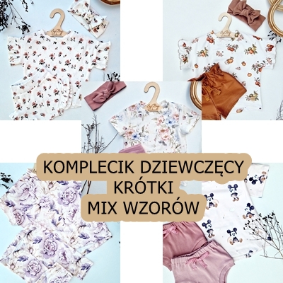 KOMPLET dziewczęcy letni WYPRZEDAŻ