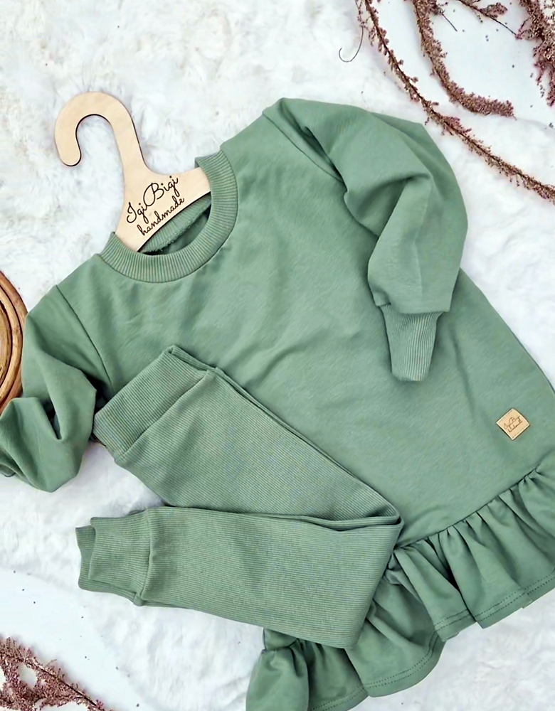 Tunika BELLA zestaw BRUDNA MIĘTA