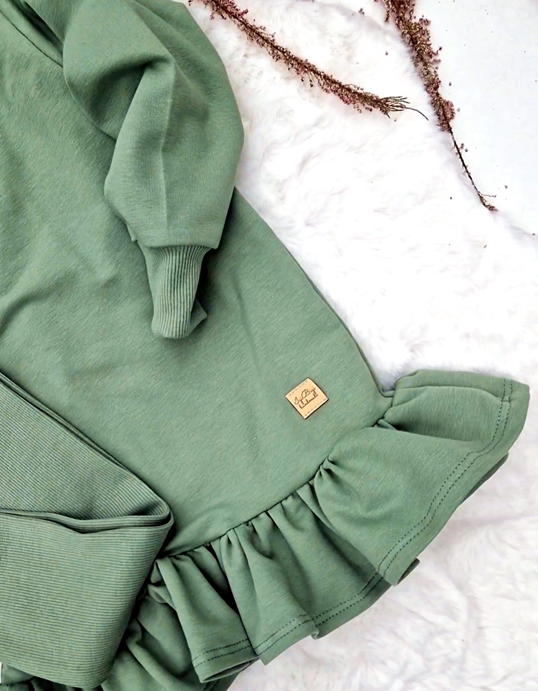 Tunika BELLA zestaw BRUDNA MIĘTA