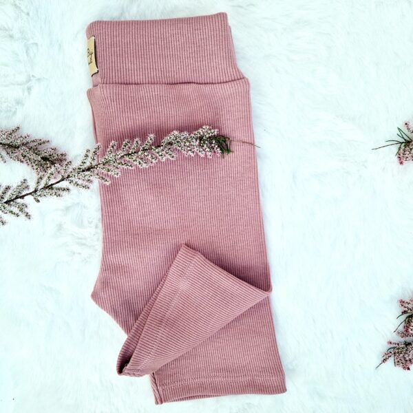 KOLARKI prążkowane KOLOR : CIEMNY BRUDNY RÓŻ