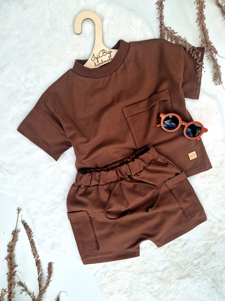 BLUZECZKA oversize LEKKA jersey KIESZONKA pralina