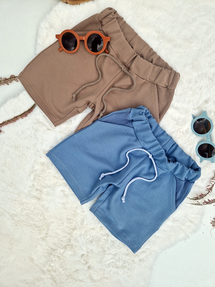 SPODENKI chłopięce KLASYCZNY krój BRUDNY NIEBIESKI