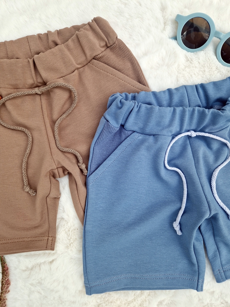 SPODENKI chłopięce KLASYCZNY krój BRUDNY NIEBIESKI