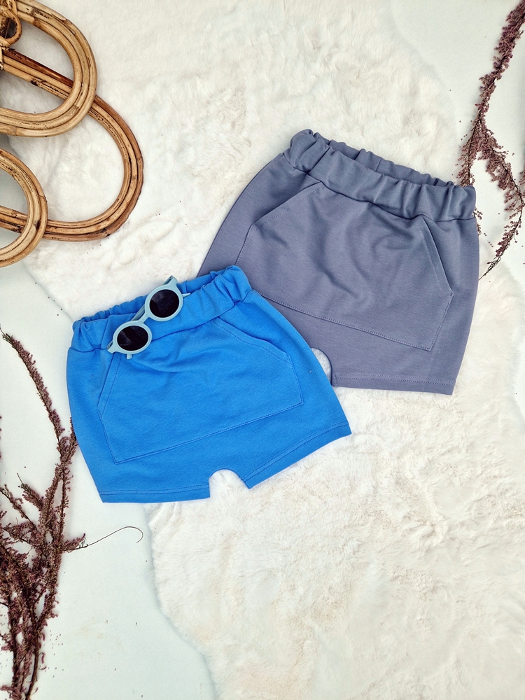 SPODENKI chłopięce POPIEL kieszonka