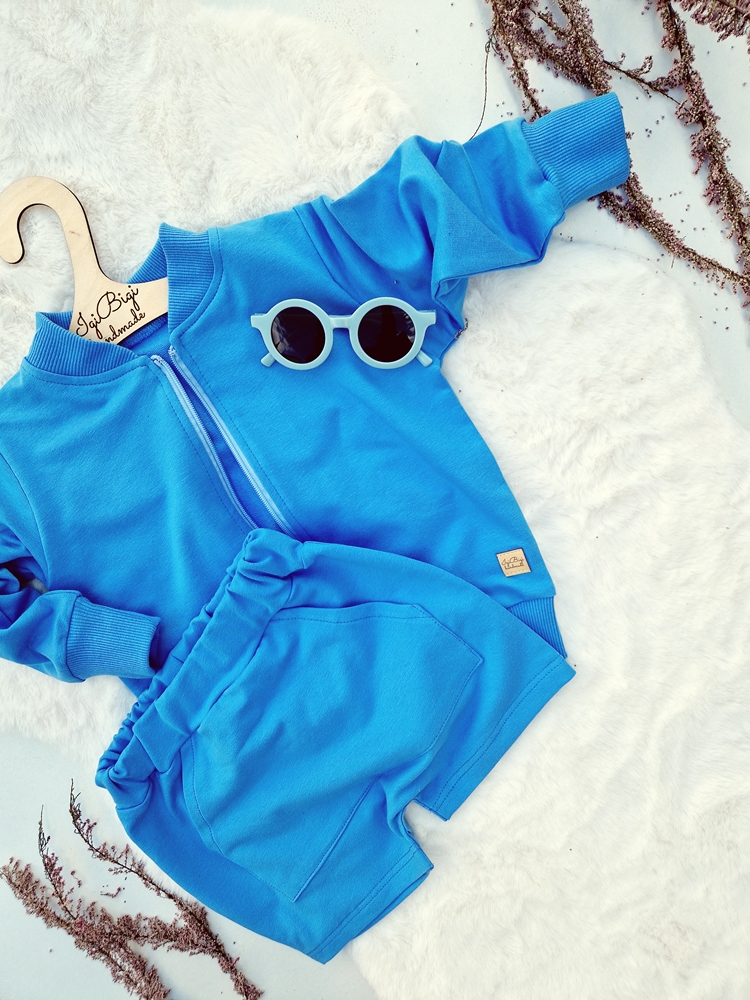 SPODENKI chłopięce NIEBIESKI kieszonka