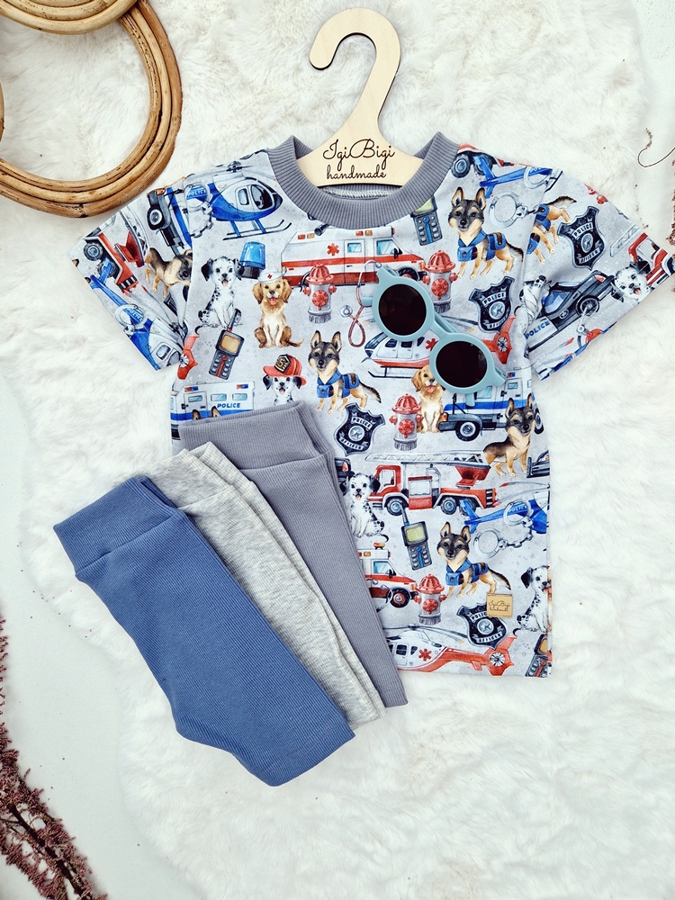 SPODENKI chłopięce POPIEL kieszonka