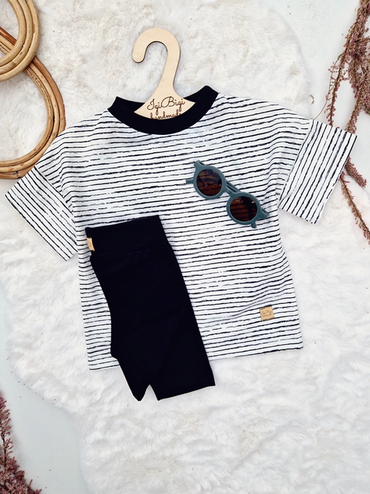 KOLARKI prążkowane KOLOR : CZARNE JERSEY