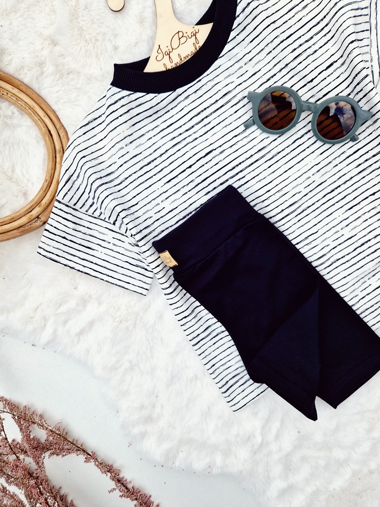 KOLARKI prążkowane KOLOR : CZARNE JERSEY