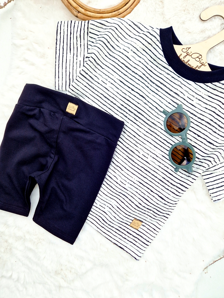 KOLARKI prążkowane KOLOR : CZARNE JERSEY