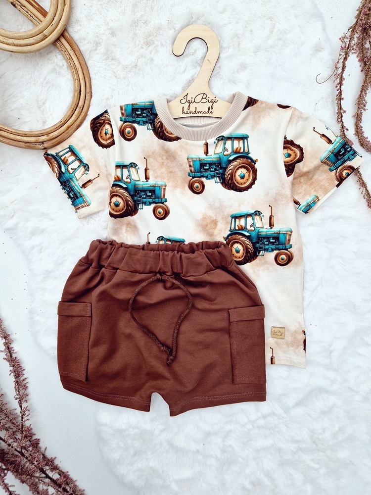 SPODENKI chłopięce PRALINA kieszonki boki