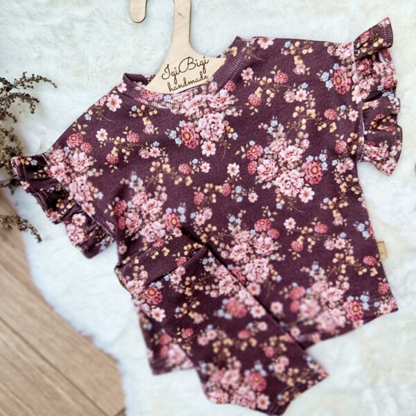 KOMPLECIK bluzeczka oversize+ kolarki ENGLISH BLOSSOM