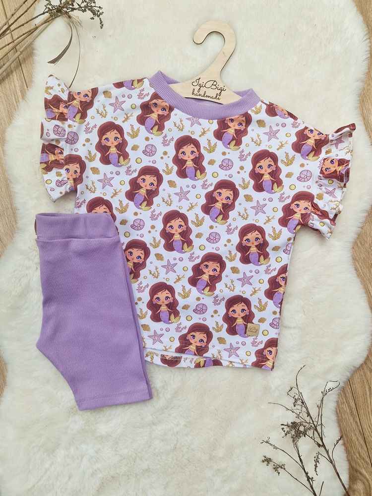 KOMPLECIK bluzeczka oversize SYRENKI + kolarki LILJA
