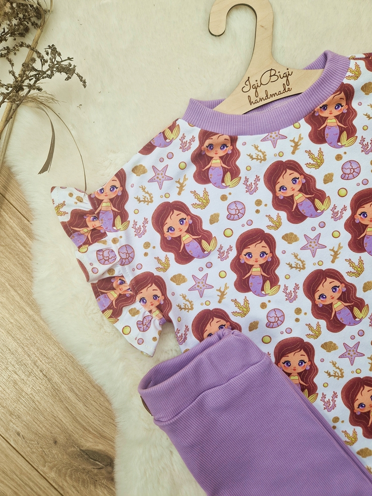 KOMPLECIK bluzeczka oversize SYRENKI + kolarki LILJA