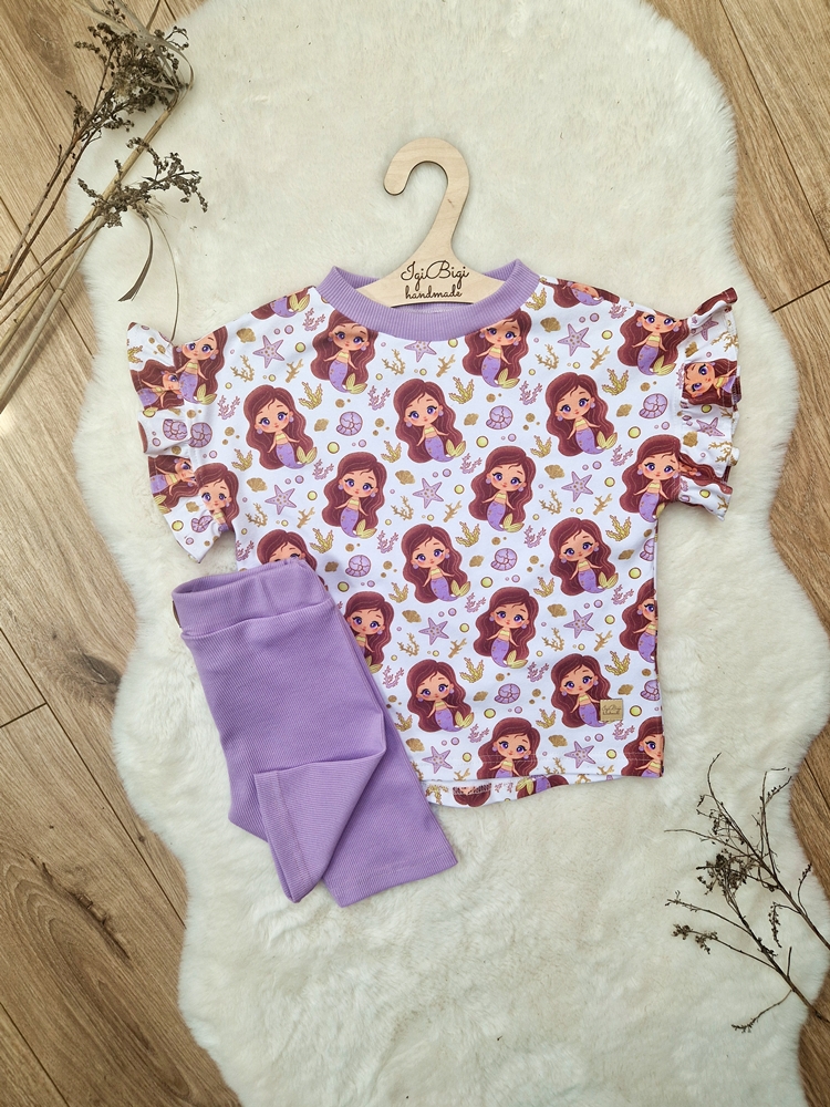 KOMPLECIK bluzeczka oversize SYRENKI + kolarki LILJA