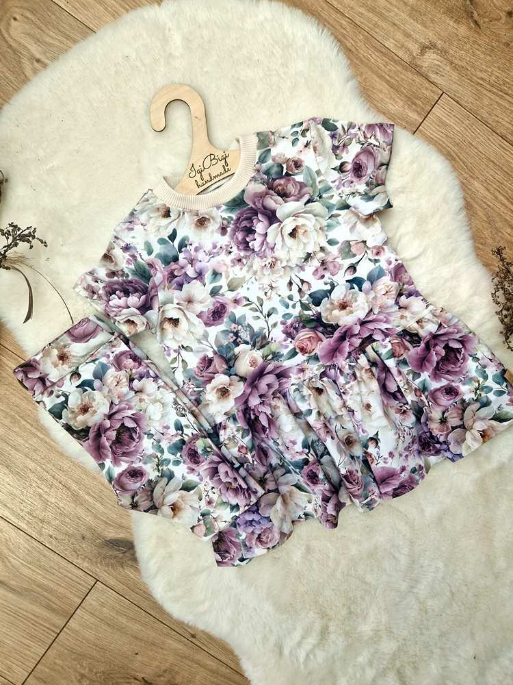 TUNICZKA baskinka + kolarki PURPLE FLOW