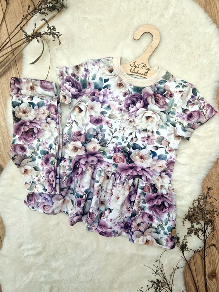 TUNICZKA baskinka + kolarki PURPLE FLOW