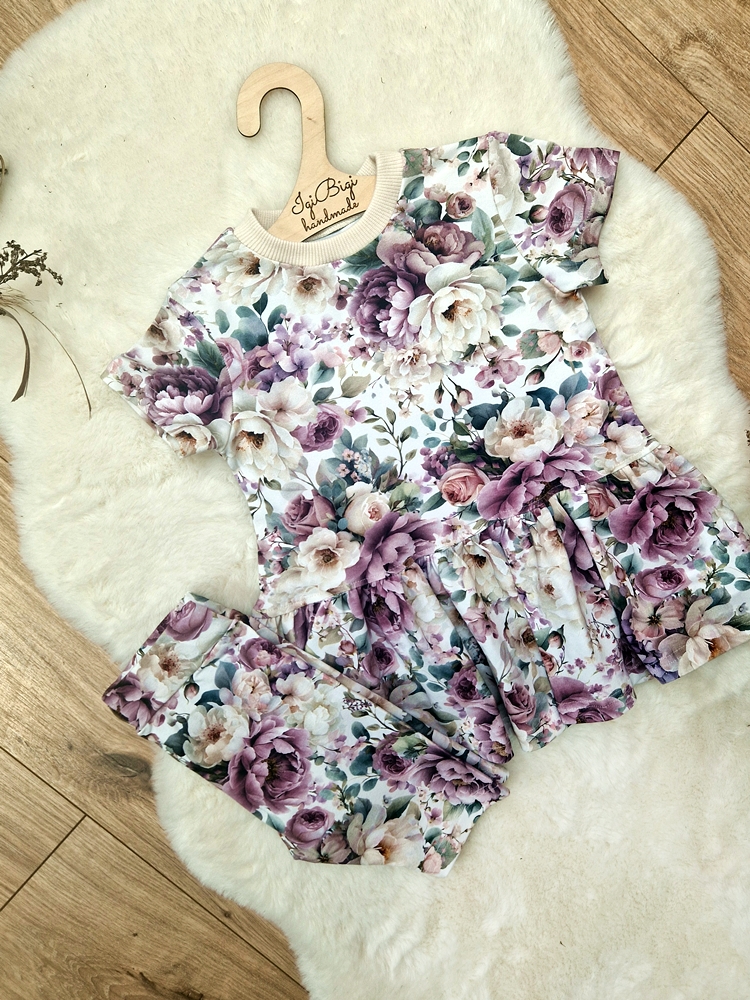 TUNICZKA baskinka + kolarki PURPLE FLOW