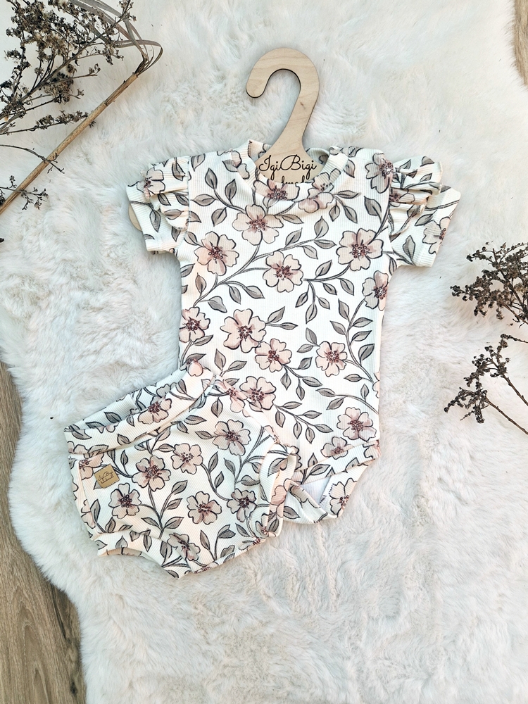 Body + majtalaski BEIGE FLOW RETRO