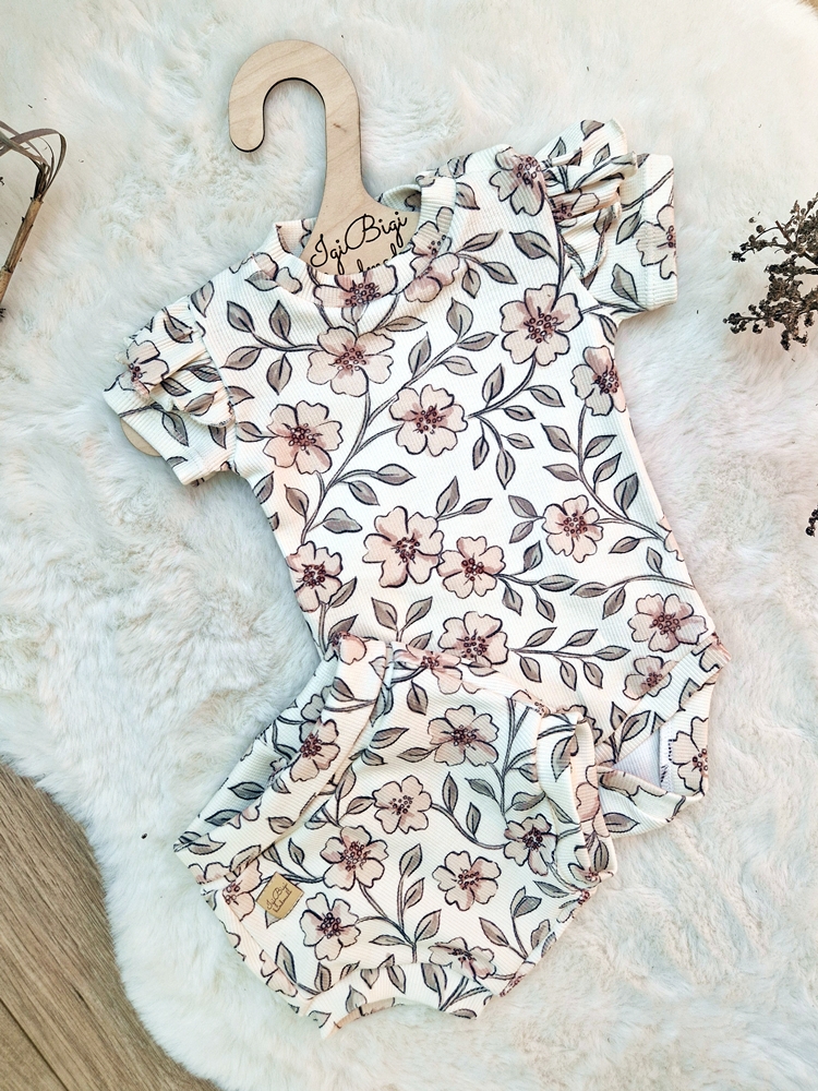 Body + majtalaski BEIGE FLOW RETRO