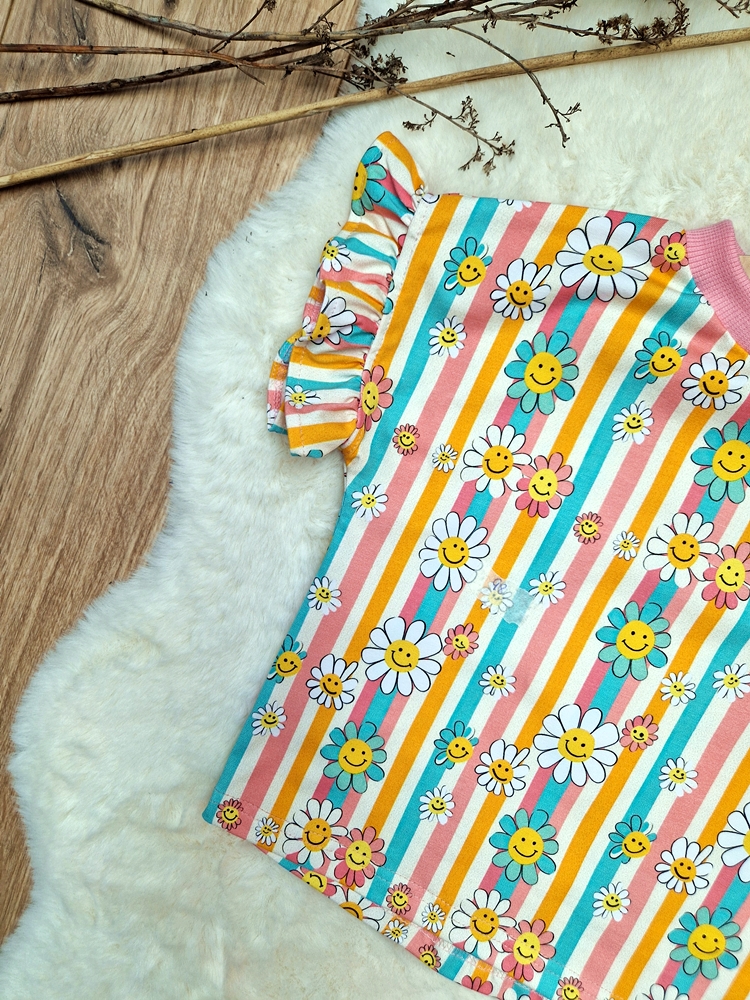 KOMPLECIK bluzeczka oversize+ kolarki HAPPY FLOW
