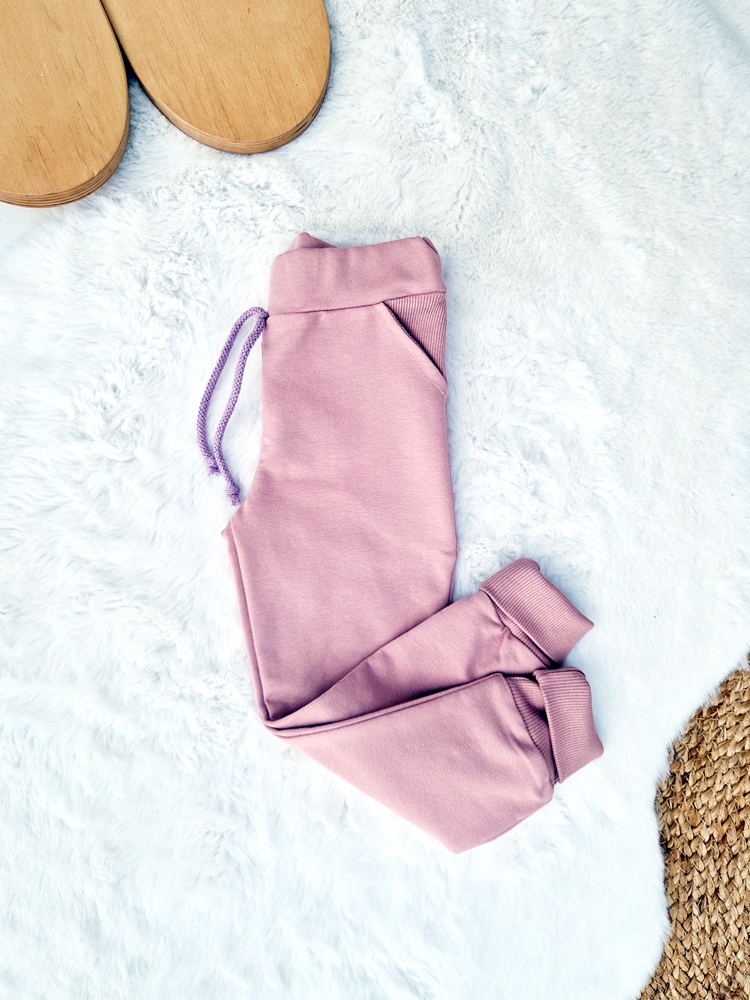 SPODNIE DRESOWE klasyczne CIEMNY BRUDNY RÓŻ