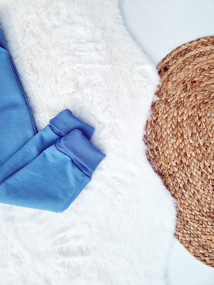 SPODNIE DRESOWE klasyczne BRUDNY NIEBIESKI