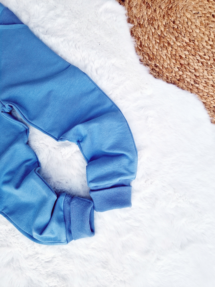 SPODNIE DRESOWE klasyczne BRUDNY NIEBIESKI