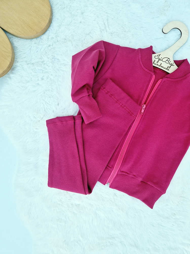 KOMPLET bomberka + LEGGINSY prążkowane MALAGA