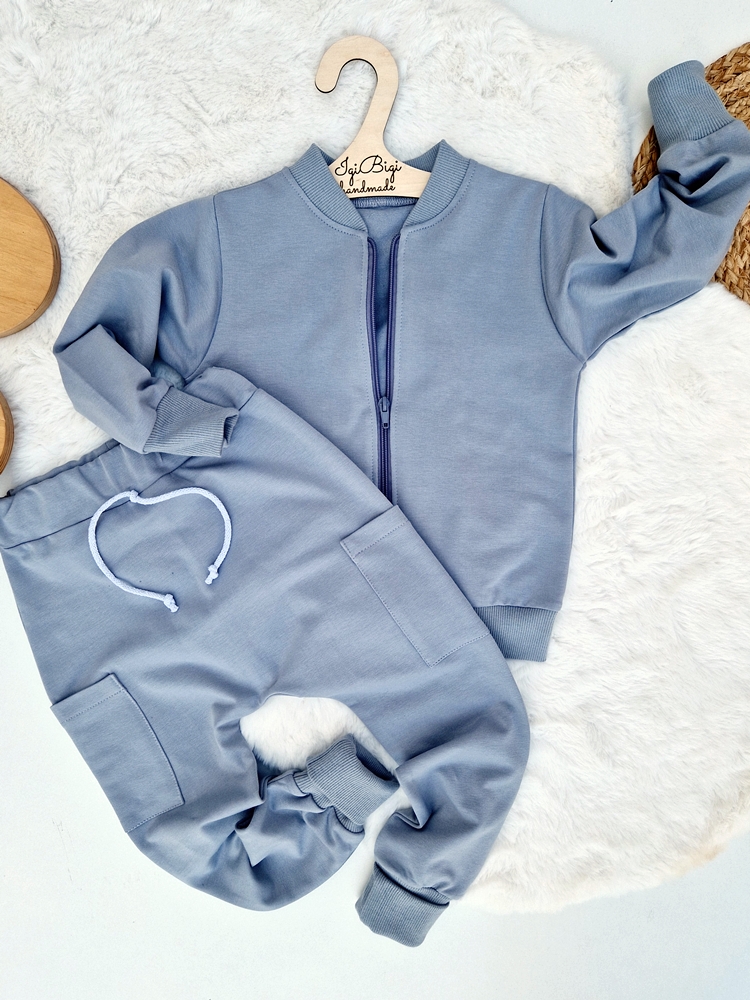 SPODNIE ala bojówki BASIC POPIEL