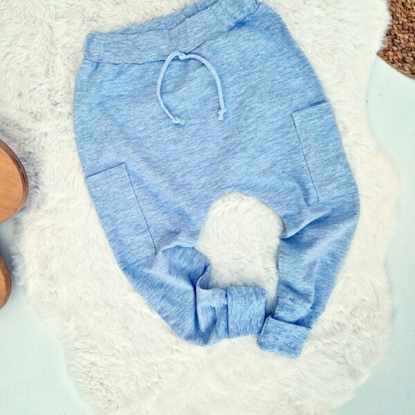 SPODNIE ala bojówki BASIC SZARY MELANŻ