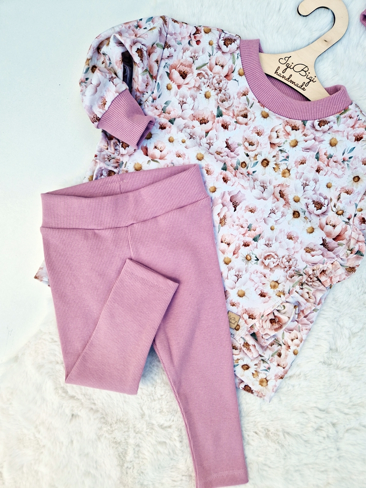 BLUZA falbanki FLORI peonie