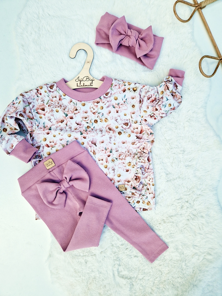 LEGGINSY prążkowane BIG BOW KOLORY