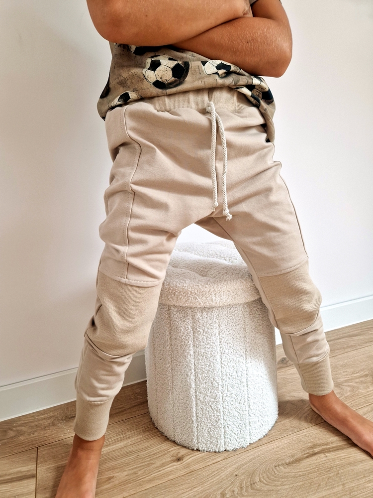 KOMPLET bomberka +JOGGERSY jasny beż