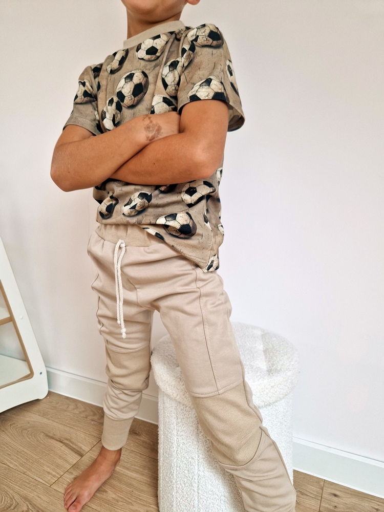 Spodnie JOGGERSY jasny beż