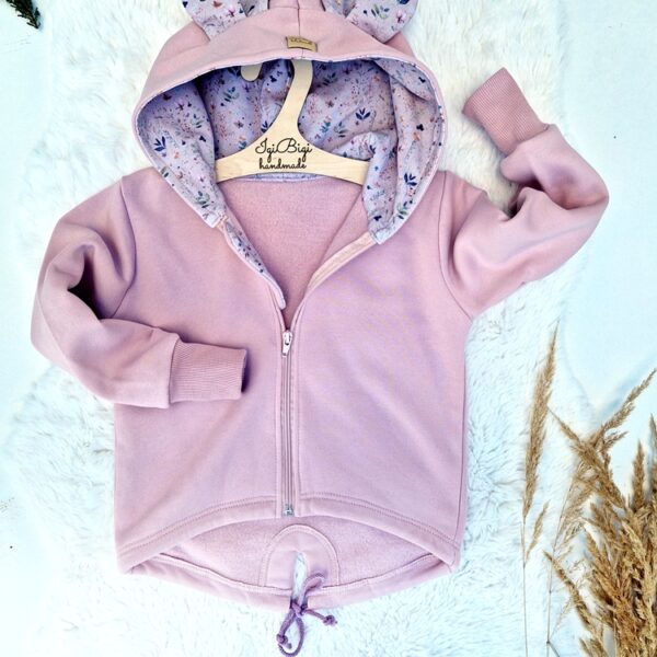 Bluzo- parka BRUDNY RÓŻ + pink meadow