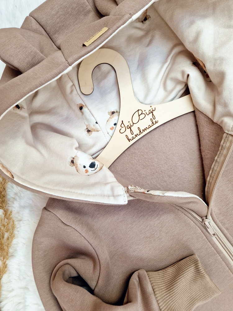 Bluzo- parka LATTE+ teddy cream