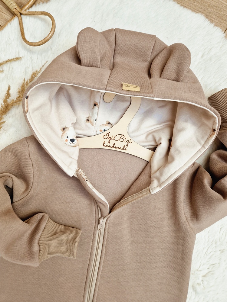Bluzo- parka LATTE+ teddy cream