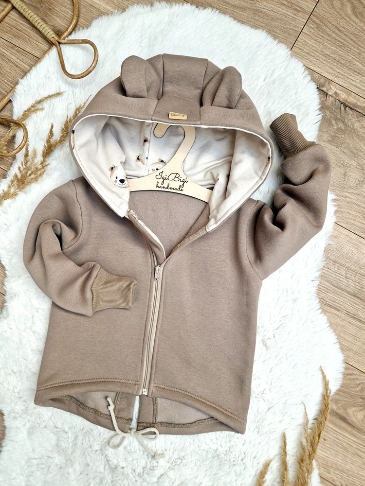 Bluzo- parka LATTE+ teddy cream