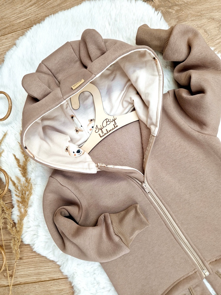 Bluzo- parka LATTE+ teddy cream