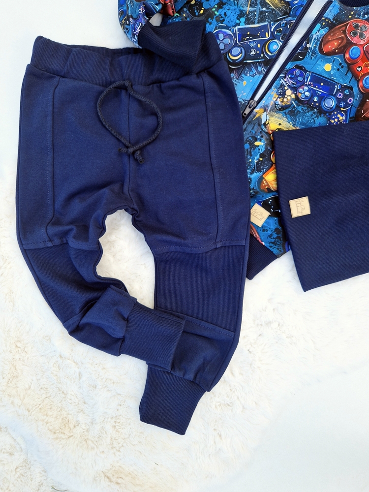 KOMPLET bomberka GAMER +JOGGERSY granat