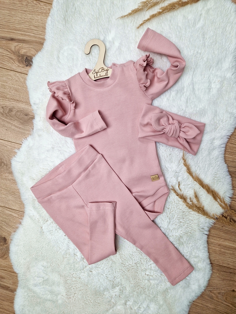 LEGGINSY prążkowane KOLORY