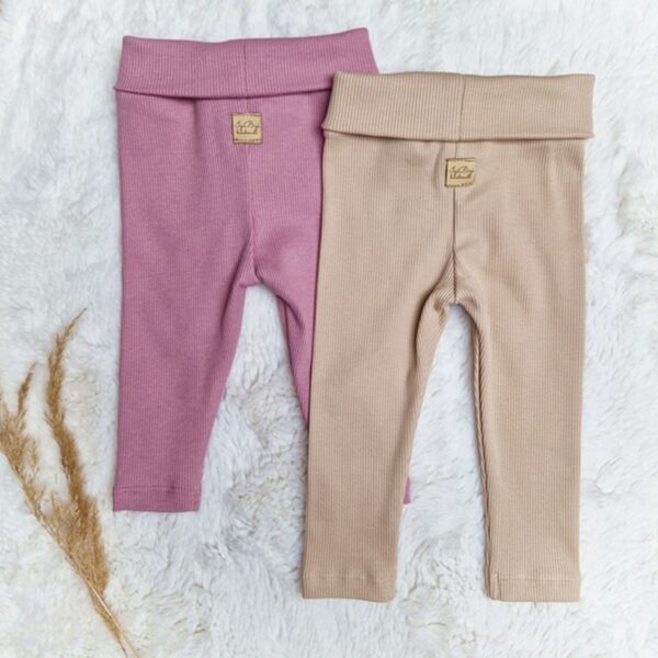 LEGGINSY prążkowane KOLORY