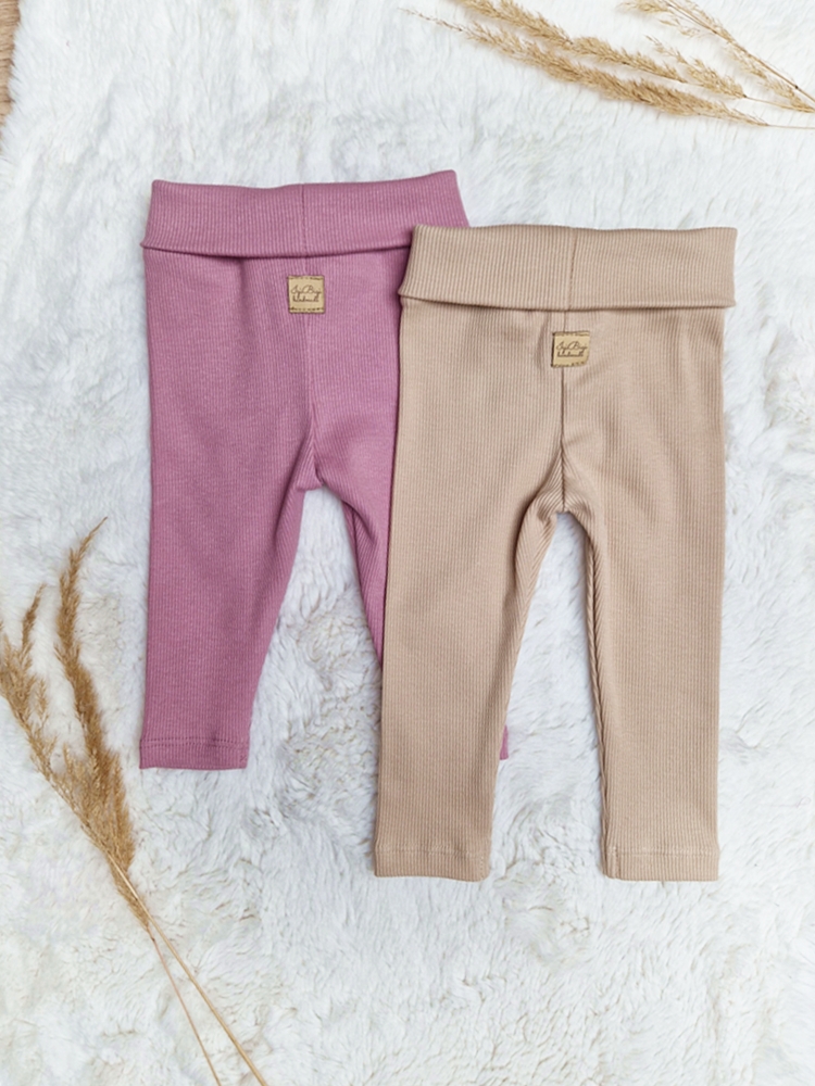 LEGGINSY prążkowane KOLORY