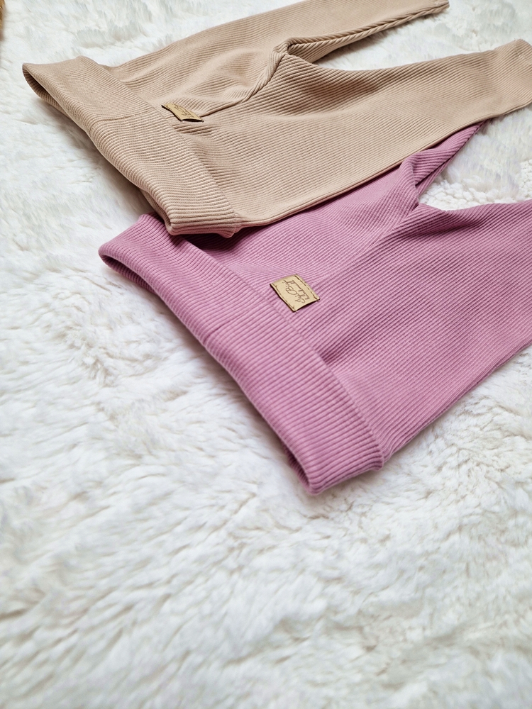 LEGGINSY prążkowane KOLORY